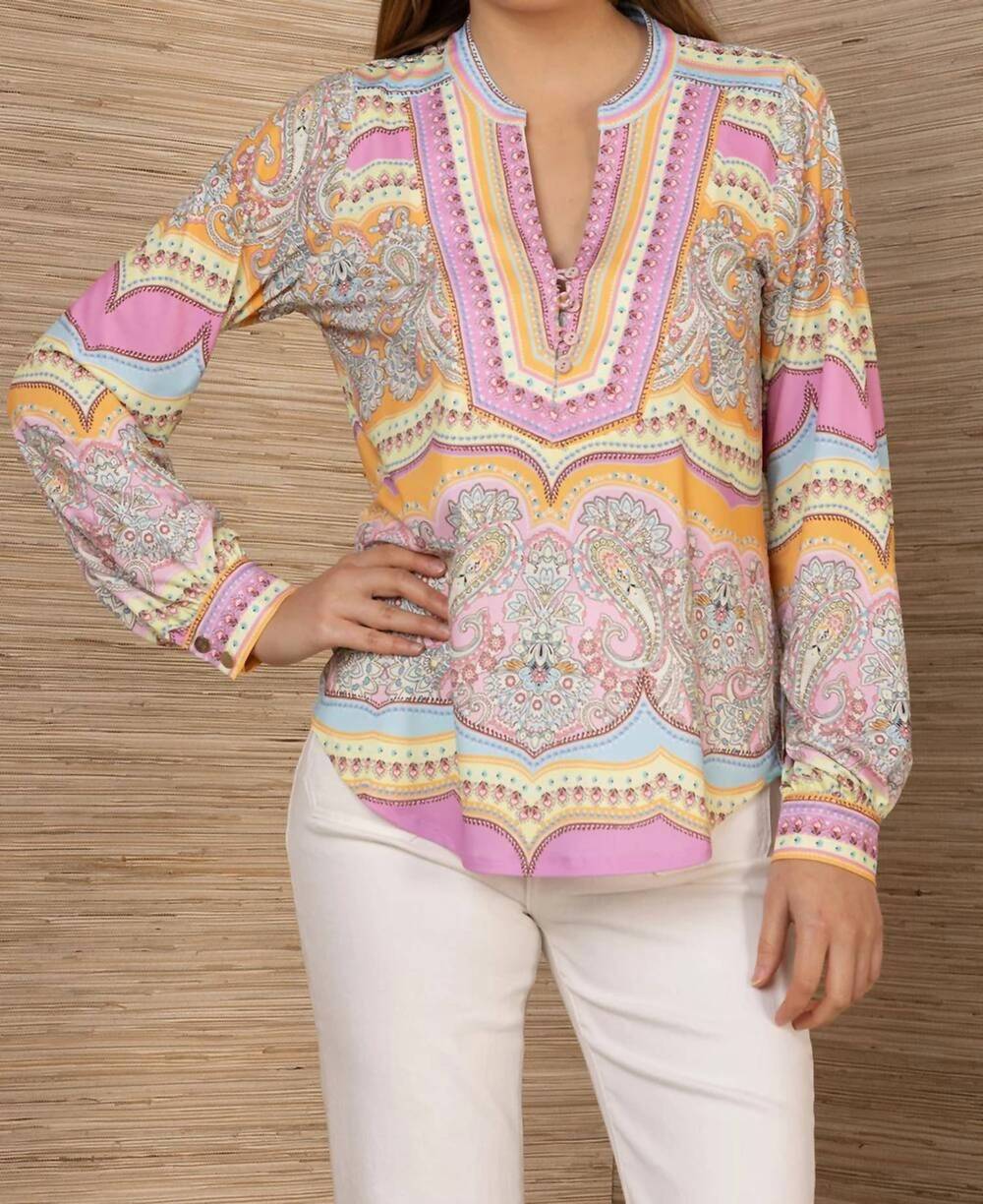 NEW HALE BOB azra jersey top in pink